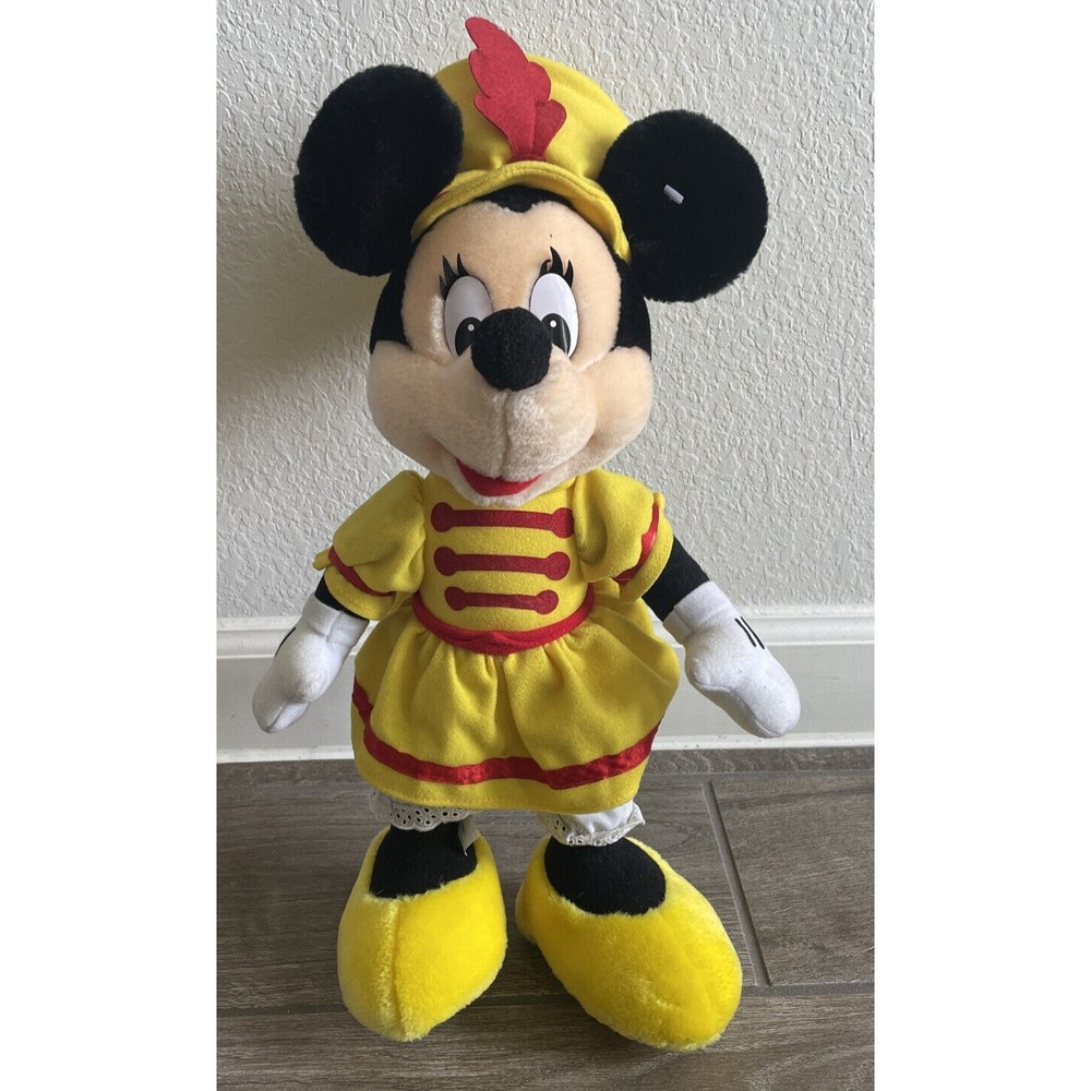 Vintage Disney Minnie Mouse Plush Marching Band Leader 16 in EUC Rare